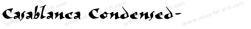 Casablanca Condensed字体转换